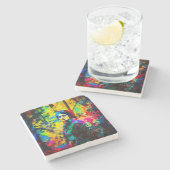 鮮やか美しい ストーンコースター (横)