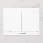 鮮やか聖降誕祭の希望、喜び、愛の聖句 シーズンポストカード (裏面)