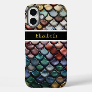 鮮やか自然はかりで測の蛇皮 iPhone 16 PLUSケース