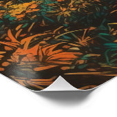 鮮やか自然フォレストの風景デジタルダウンロード ポスター (コーナー)