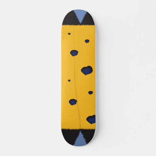 鮮やか色パターン スケートボード (正面)