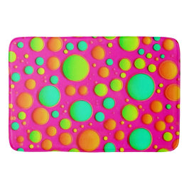 鮮やか色ポップ・アートのデザイン バスマット