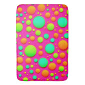 鮮やか色ポップ・アートのデザイン バスマット (正面縦)