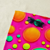 鮮やか色ポップ・アートのデザイン ビーチタオル (インサイチュ)