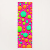 鮮やか色ポップ・アートのデザイン ヨガマット (裏面)