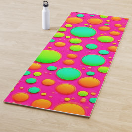 鮮やか色ポップ・アートのデザイン ヨガマット