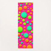 鮮やか色ポップ・アートのデザイン ヨガマット (正面)
