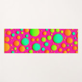 鮮やか色ポップ・アートのデザイン ヨガマット (正面(横))