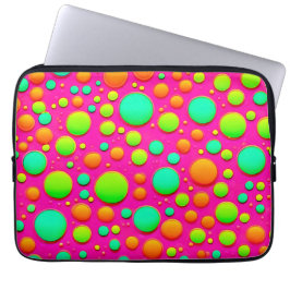 鮮やか色ポップ・アートのデザイン ラップトップスリーブ