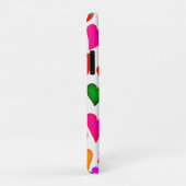 鮮やか色数々のハートパターン Case-Mate iPhoneケース (裏面/右)