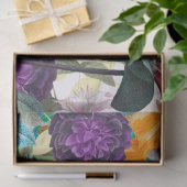 鮮やか花模様クラフト、デクページ、 薄葉紙 (ギフト)