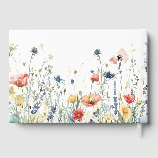 鮮やか花結婚の ゲストブック (裏面)