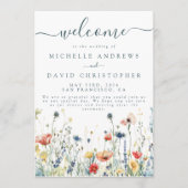 鮮やか花結婚の プログラム (正面)