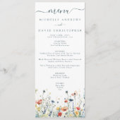 鮮やか花結婚の メニュー (正面)