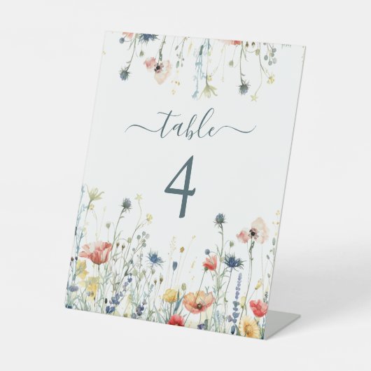 鮮やか花結婚の 台座サイン (正面)