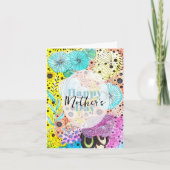 鮮やか芸術的お洒落フローラ カード (正面)