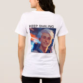 「鮮やか若々しいチャームモダン- Tシャツデザイン」 トライブレンドＴシャツ (裏面)