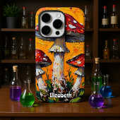 鮮やか菌トリオ iPhoneケース