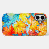 鮮やか落ちた秋のカエデ離れス Case-Mate iPhoneケース (裏面 (横))