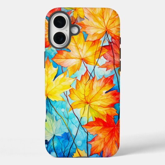 鮮やか落ちた秋のカエデ離れス Case-Mate iPhoneケース (裏面)