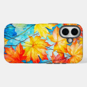 鮮やか落ちた秋のカエデ離れス Case-Mate iPhoneケース (裏面 (横))
