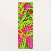 鮮やか葉自然型 ヨガマット (裏面)