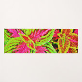鮮やか葉自然型 ヨガマット (正面(横))