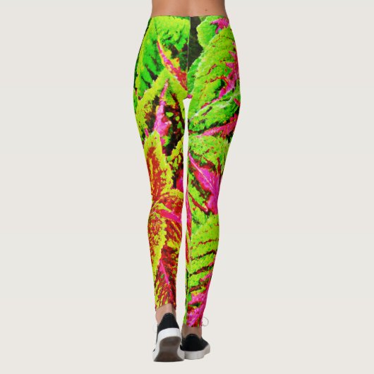 鮮やか葉自然型 レギンス (裏面)