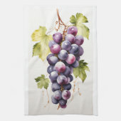 鮮やか葡萄ティータオル束 キッチンタオル (縦)