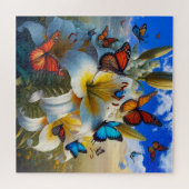 鮮やか蝶 ジグソーパズル (横)