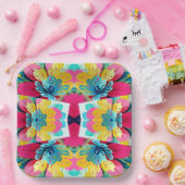 鮮やか融合数々のパーティー芸術的紙P ペーパープレート (パーティー)