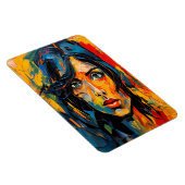 鮮やか表現主義ポートレートはっきりした抽象芸術芸術 マグネット (右側)