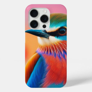 "鮮やか訪問:バカラフルード顔iPhoneケースDe iPhone 15 Proケース
