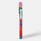 "鮮やか訪問:バカラフルード顔iPhoneケースDe Case-Mate iPhoneケース (裏面 / 左)