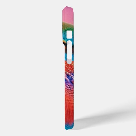 "鮮やか訪問:バカラフルード顔iPhoneケースDe Case-Mate iPhoneケース (裏面 / 左)