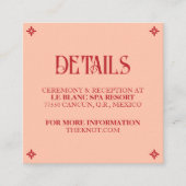 鮮やか誓スペインの結婚フォーク エンクロージャーカード (正面)