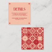 鮮やか誓スペインの結婚フォーク エンクロージャーカード (正面/裏面)