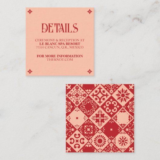 鮮やか誓スペインの結婚フォーク エンクロージャーカード (正面/裏面)