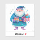 鮮やか贈り物の付いたサカラフルンタ シール (シート)