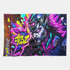 鮮やか通りアートグロー キッチンタオル