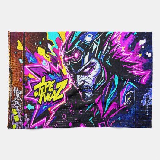 鮮やか通りアートグロー キッチンタオル (横)