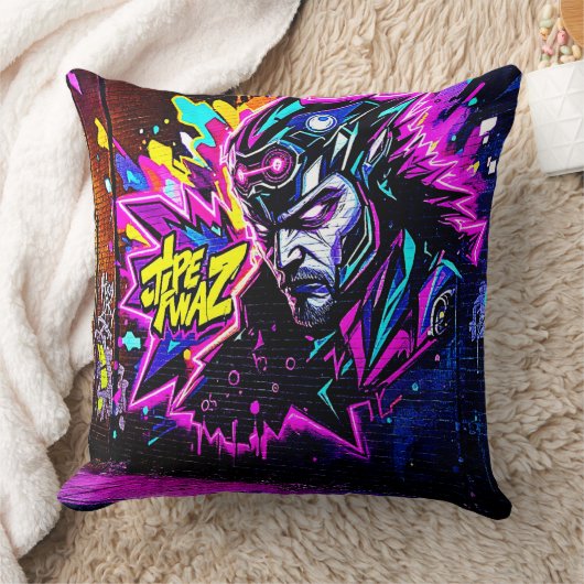 鮮やか通りアートグロー クッション (ブランケット)