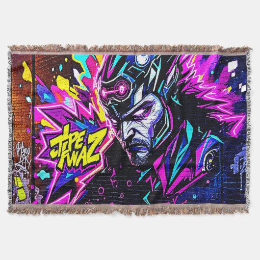 鮮やか通りアートグロー スローブランケット (正面)