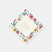 鮮やか野結婚花 スタンダードカクテルナプキン (角)
