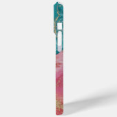 鮮やか金ゴールドアクセント付き渦巻き色 Case-Mate iPhoneケース (裏面 / 左)