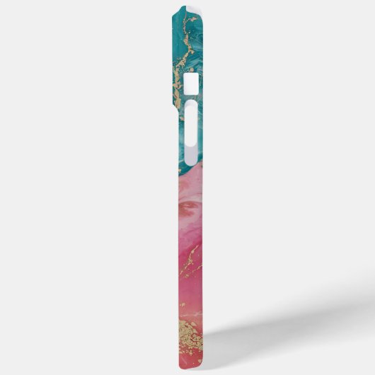 鮮やか金ゴールドアクセント付き渦巻き色 Case-Mate iPhoneケース (裏面 / 左)