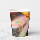 鮮やか金ゴールドパーティーカップ 紙コップ (裏面)