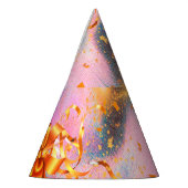 鮮やか金ゴールド帽子 パーティーハット (左)