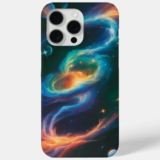 鮮やか銀河系スワール宇宙アート – コズミックフォンケース Case-Mate iPhoneケース (裏面)