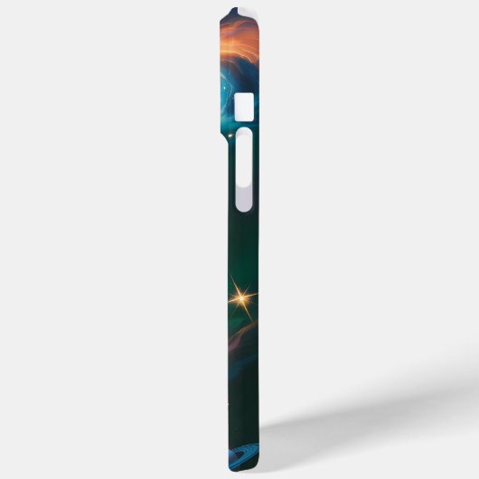 鮮やか銀河系スワール宇宙アート – コズミックフォンケース Case-Mate iPhoneケース (裏面 / 左)